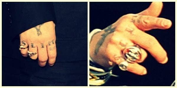 johnny depp tattoos finger