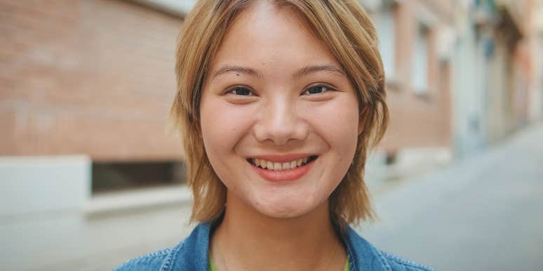 smiling classy woman