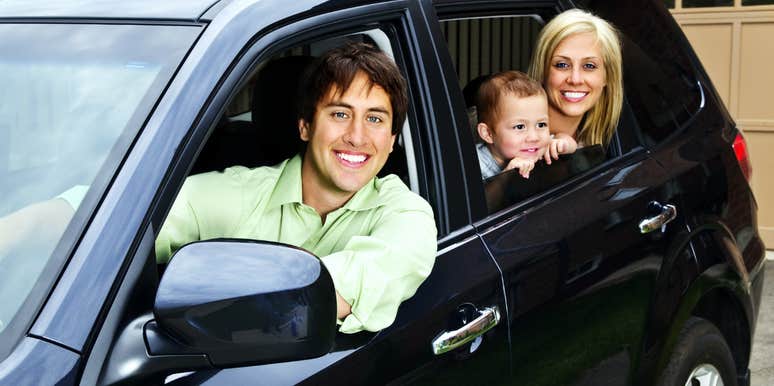 Family in black SUV headed to birthday party