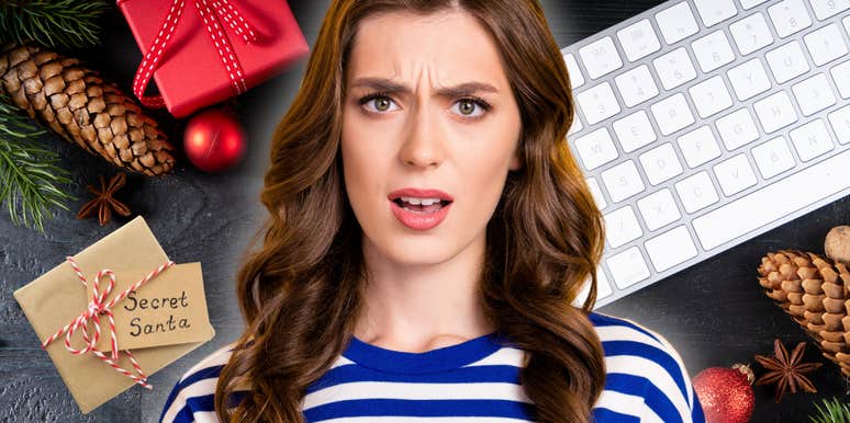 woman furious about being asked to chip in for her boss's Christmas gift