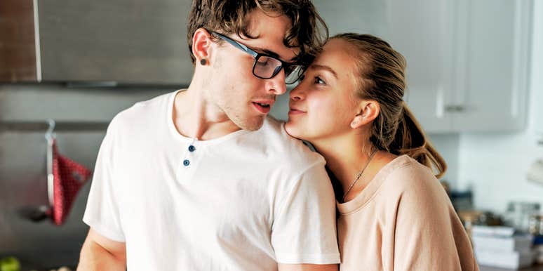 Great couple being adorably weird at home.