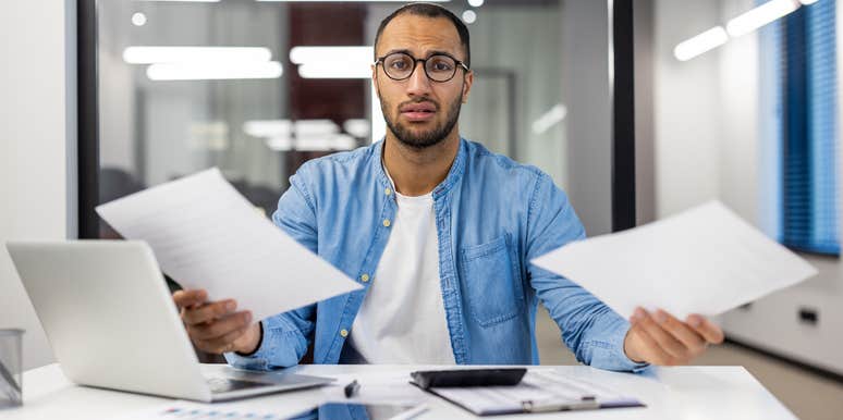 Stressed employee