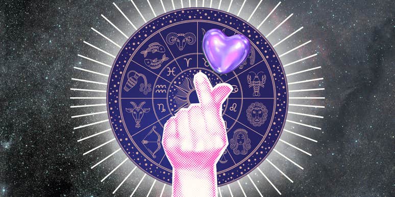 snapping hand with heart over zodiac signs love horoscope december 18, 2024