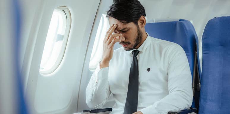 Passenger annoyed on flight