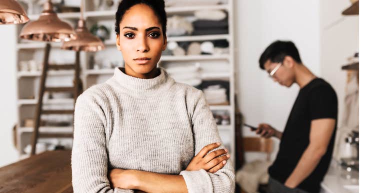 Woman finding it difficult to leave her marriage.