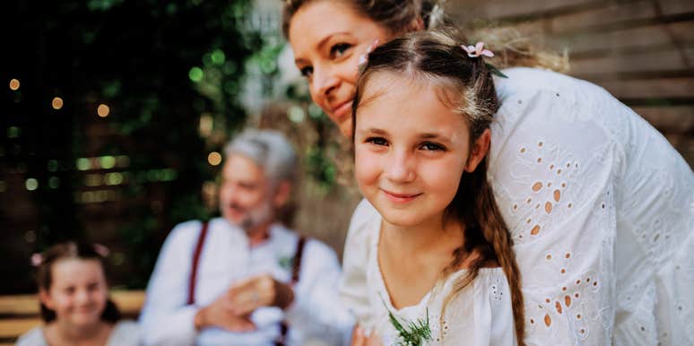 Kids at a wedding. 