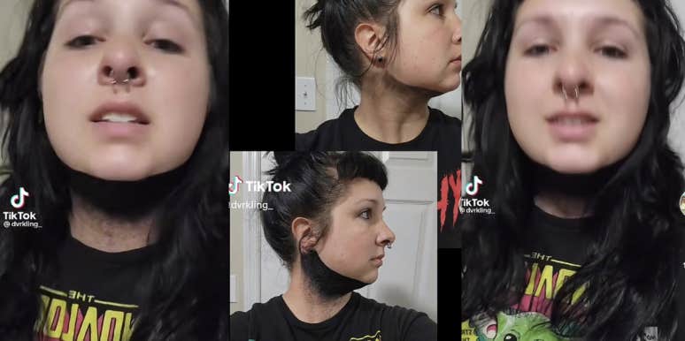 Woman Gets A Blacked Out Neck Tattoo And Says She S Having An Identity Crisis After Not Liking