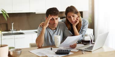 Middle-class couple stressed about finances