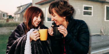 Mother with her teenage daughter