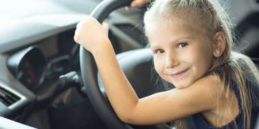 8-year-old driving herself to Target