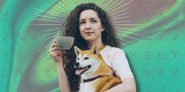 woman with puppy overcoming self-doubt on september 27, 2024