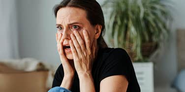 Woman experiencing psychosis.