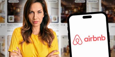 Woman angry about Airbnb