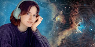 woman in space whose zodiac sign learning life lesson november 11-17, 2024