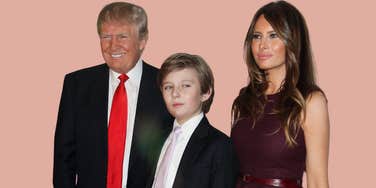 Donald Trump, Melania Trump, and Barron Trump