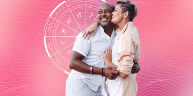 hugging couple with zodiac signs overcoming relationship problems november 25 - december 1, 2024