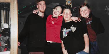 Author and friends in early 1990's