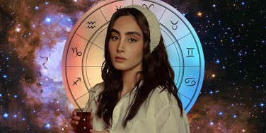 woman with zodiac signs receiving universe message december 26, 2024