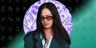 woman with zodiac signs financial relief january 2025