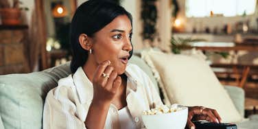 Woman in shock while watching the lavish Oscars knowing how much it cost