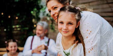 Kids at a wedding. 