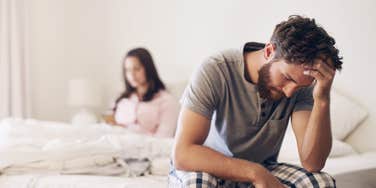 Husband who is sleeping in a closet to protect his mental health