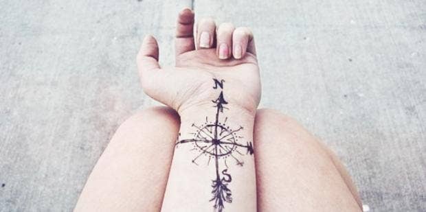 40 Inspiring Travel Tattoo Ideas For Wanderers Out There  Greenorc   Compass tattoo Tattoos Cool forearm tattoos