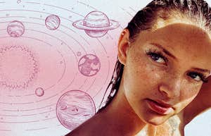 woman looking at july 2024 astrology transits planets orbiting