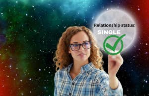 woman choosing to be single